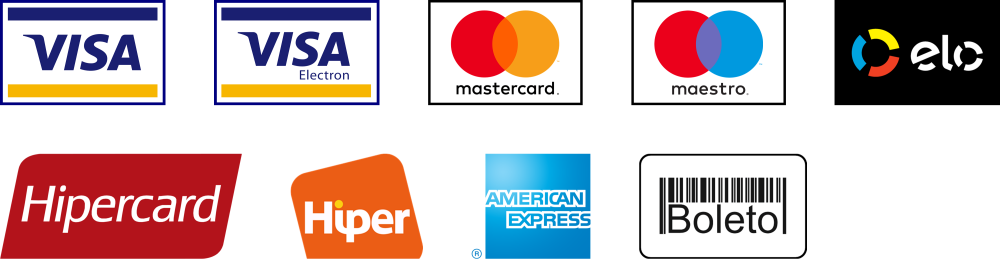 Bandeiras aceitas Bandeiras aceitas